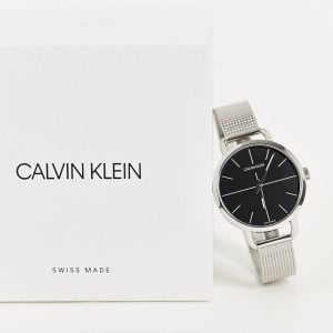 Calvin Klein - Klocka med mesharmband-Silver
