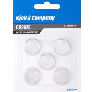 Kjell & Company Litiumbatteri CR2025 5-pack