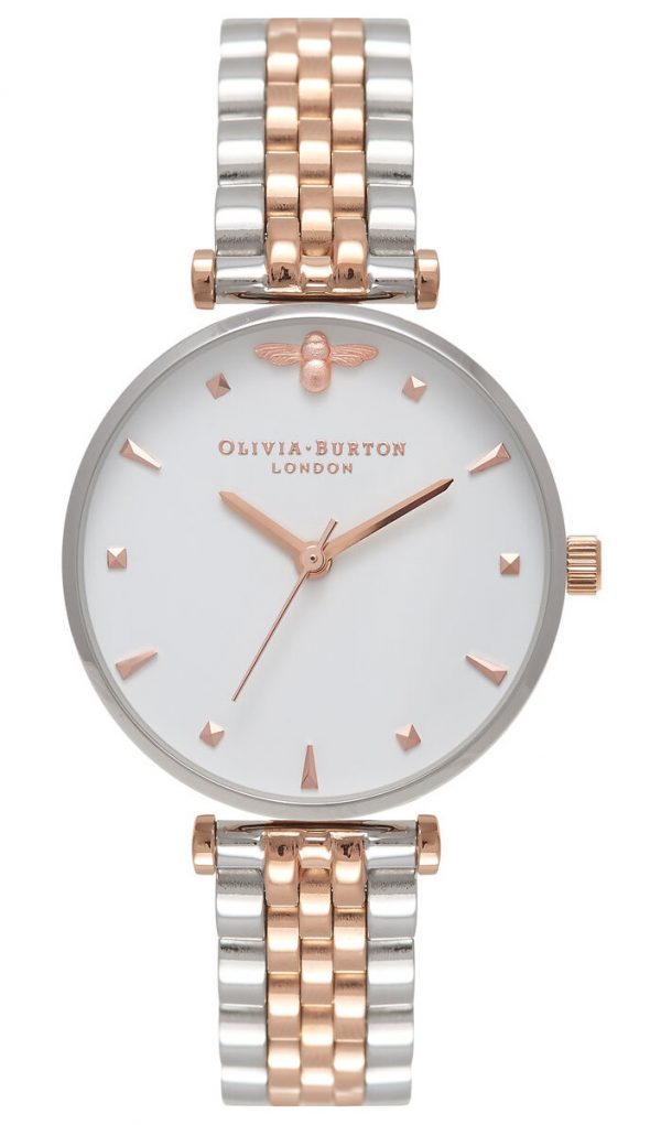 OLIVIA BURTON Queen Bee Silver And Rose Gold Plated OB16AM93
