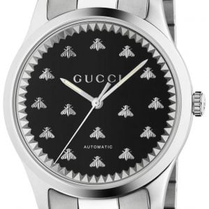 Gucci G-Timeless Herrklocka YA126283 Svart/Stål Ø42 mm