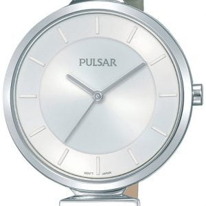 Pulsar 99999 Damklocka PH8415X1 Silverfärgad/Läder Ø30 mm
