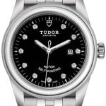 Tudor Glamour Date Damklocka 53000-0001 Svart/Stål Ø31 mm