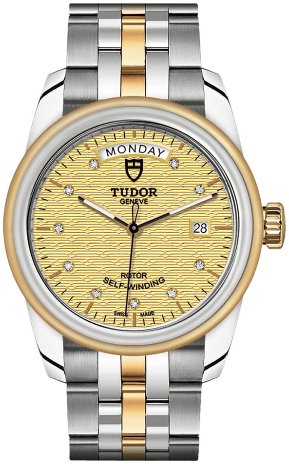 Tudor Glamour Day-Date 56003-0004 Gulguldstonad/18 karat gult guld