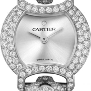 Cartier Damklocka HPI01533 La Panthère Silverfärgad/18 karat vitt