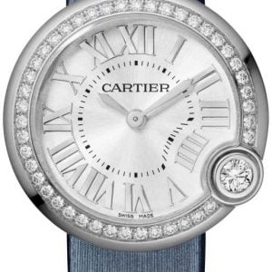 Cartier Damklocka W4BL0003 Ballon Blanc De Silverfärgad/Satin Ø30 mm