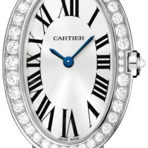 Cartier Damklocka WB520008 Baignoire Silverfärgad/Satin Ø31.6 mm