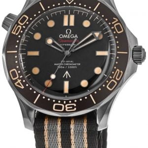 Omega Herrklocka 210.92.42.20.01.001 Seamaster Diver 300M Brun/Textil