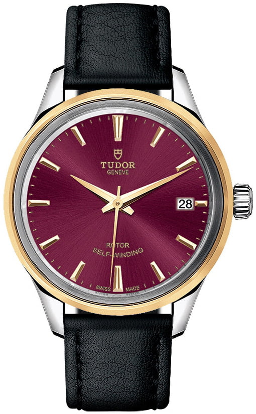 Tudor 12303-0014 Style Röd/Läder Ø34 mm