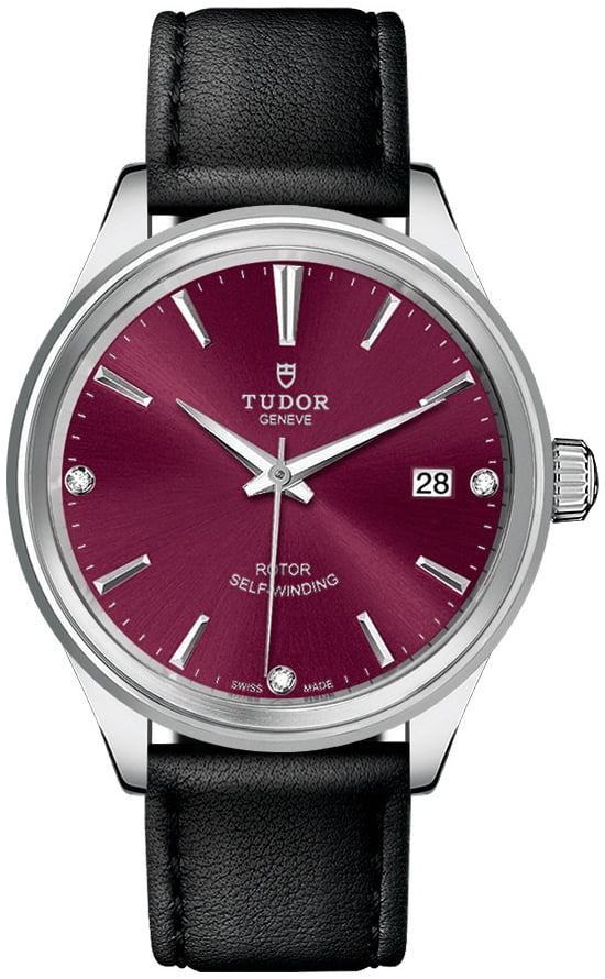 Tudor 12500-0016 Style Röd/Läder Ø38 mm