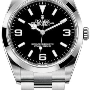 Rolex Herrklocka 124270-0001 Explorer Svart/Stål Ø36 mm