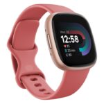 fitbit versa 4 aktivitetsklocka pink sand/copper rose