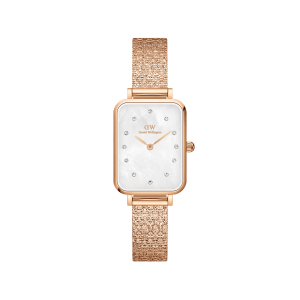 Daniel Wellington DW Klocka Quadro Lumine Pressed Piano 20x26mm Roséguld