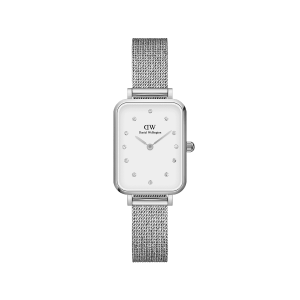 Daniel Wellington DW Klocka Quadro Lumine Pressed Sterling 20x26mm Silver