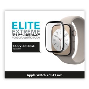 Linocell Elite Extreme Curved Skärmskydd för Apple Watch Series 7 och 8 41 mm