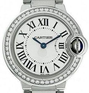 Cartier Damklocka W4BB0015 Ballon Blue Silverfärgad/Stål Ø28 mm