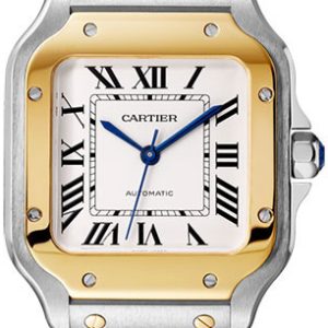 Cartier Herrklocka W2SA0016 Santos De Silverfärgad/Stål