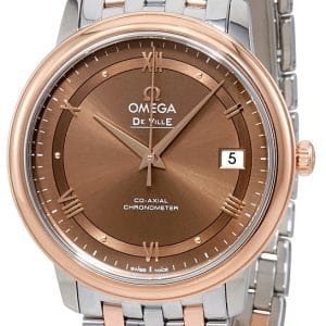 Omega 424.20.37.20.13.001 De Ville Prestige Co-Axial 36.8mm Brun/18