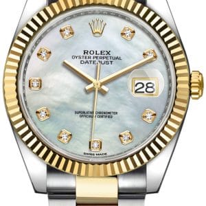 Rolex Herrklocka 126333-0017 Datejust 41 Vit/18 karat gult guld Ø41