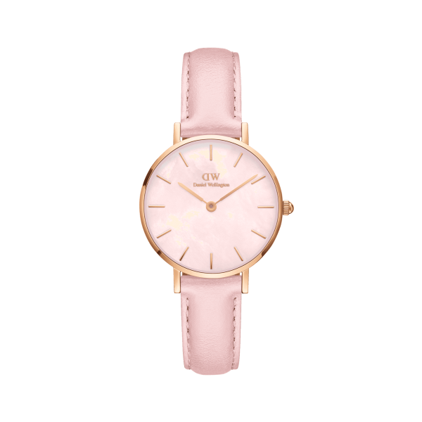 daniel wellington dw klocka petite cherry blossom 28mm roséguld