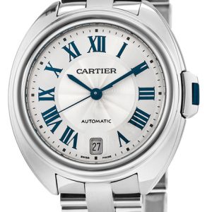 Cartier Damklocka WSCL0006 Calibre de Silverfärgad/Stål Ø35 mm