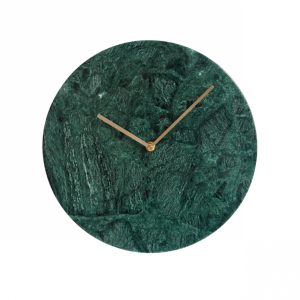 XII wall clock green marble 25 cm KXD0016