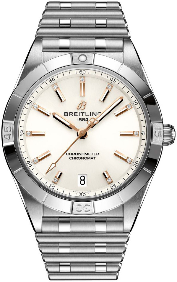 Breitling Damklocka A10380101A2A1 Chronomat Automatic 36 Vit/Stål