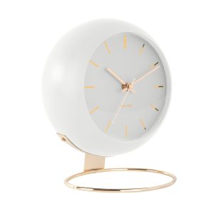 Karlsson Table Clock Globe White KA5832WH