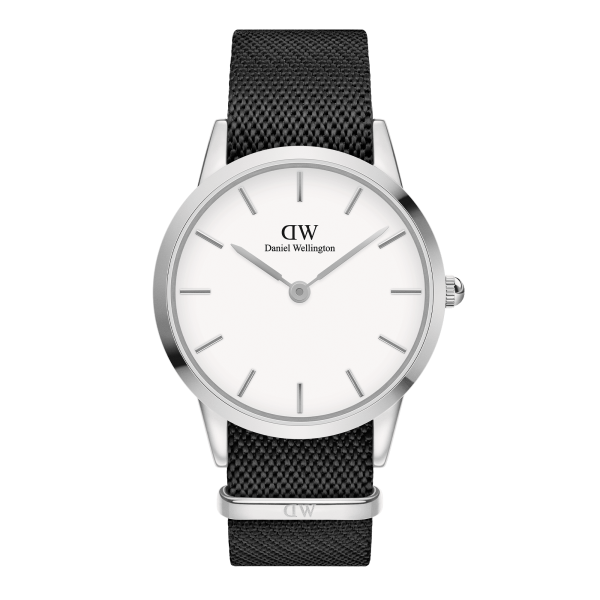 iconic black nato white dial