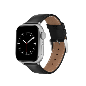 Smartwatch Leather Strap Silver