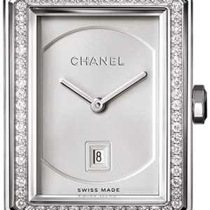 Chanel Damklocka H4470 Premiere Silverfärgad/Läder