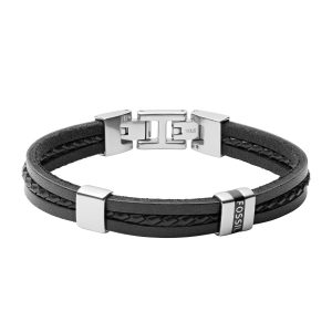 Fossil JF03686040 Armband Läder JF03686040 - Man - Stainless Steel