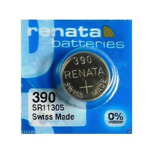 Renata 390 1 pcs. Knappcellsbatteri SR1130-SW - Unisex - Silver oxide