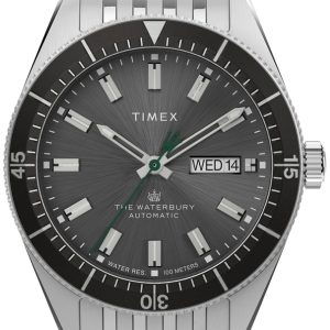 Timex Herrklocka TW2V24900 The Waterbury Grå/Stål Ø40 mm