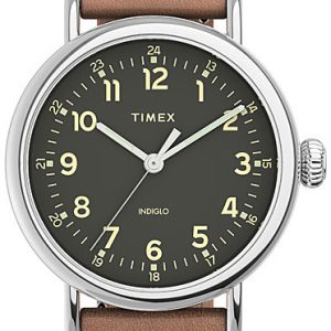 Timex Herrklocka TW2V27700 Standard Svart/Läder Ø40 mm