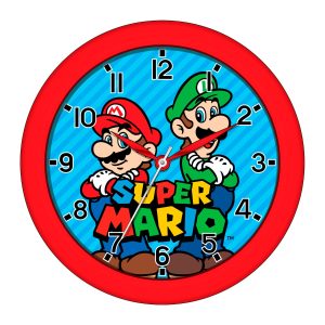 Accutime Super Mario & Luigi Väggklocka P000963 - Unisex - 25 cm - Quartz