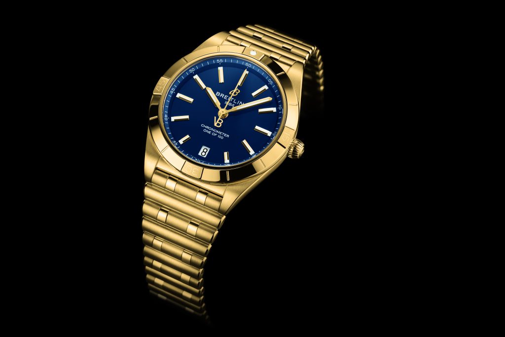 Breitling Chronomat 36 Victoria Beckham samarbete bla guld