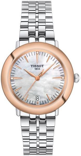 Tissot Damklocka T929.210.41.116.00 T Gold Vit St l 33 mm