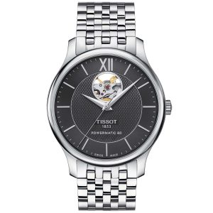 Tissot Tradition Powermatch 80 Open Heart T0639071105800 - Herr - 40 mm - Analogt - Automatiskt - Safirglas