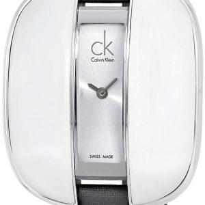 Calvin Klein Damklocka K2E23626 Basic Silverfärgad/Läder