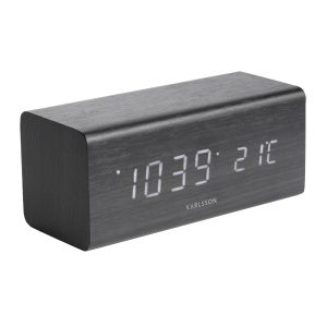 Karlsson Alarm Clock Block Väckarklocka KA5652BK - Unisex - 16 cm - Quartz