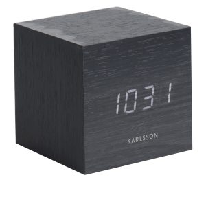 Karlsson Alarm Clock Mini Cube Väckarklocka KA5655BK - Unisex - 21 cm - Quartz