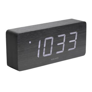 Karlsson Alarm Clock Tube Väckarklocka KA5654BK - Unisex - 21 cm - Quartz