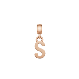 Daniel Wellington DW Charm Letter S Rose Gold