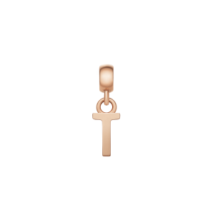 Daniel Wellington DW Charm Letter T Rose Gold