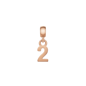 Daniel Wellington DW Charm Number 2 Rose Gold