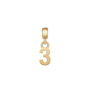 Daniel Wellington DW Charm Number 3 Gold