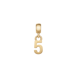 Daniel Wellington DW Charm Number 5 Gold