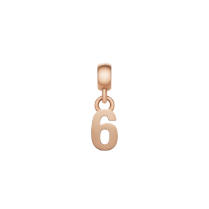 Daniel Wellington DW Charm Number 6 Rose Gold