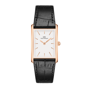 Daniel Wellington DW Klocka Bound Black Crocodile Rose Gold 35x24mm