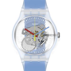 SWATCH Clearly Blue Striped 41mm